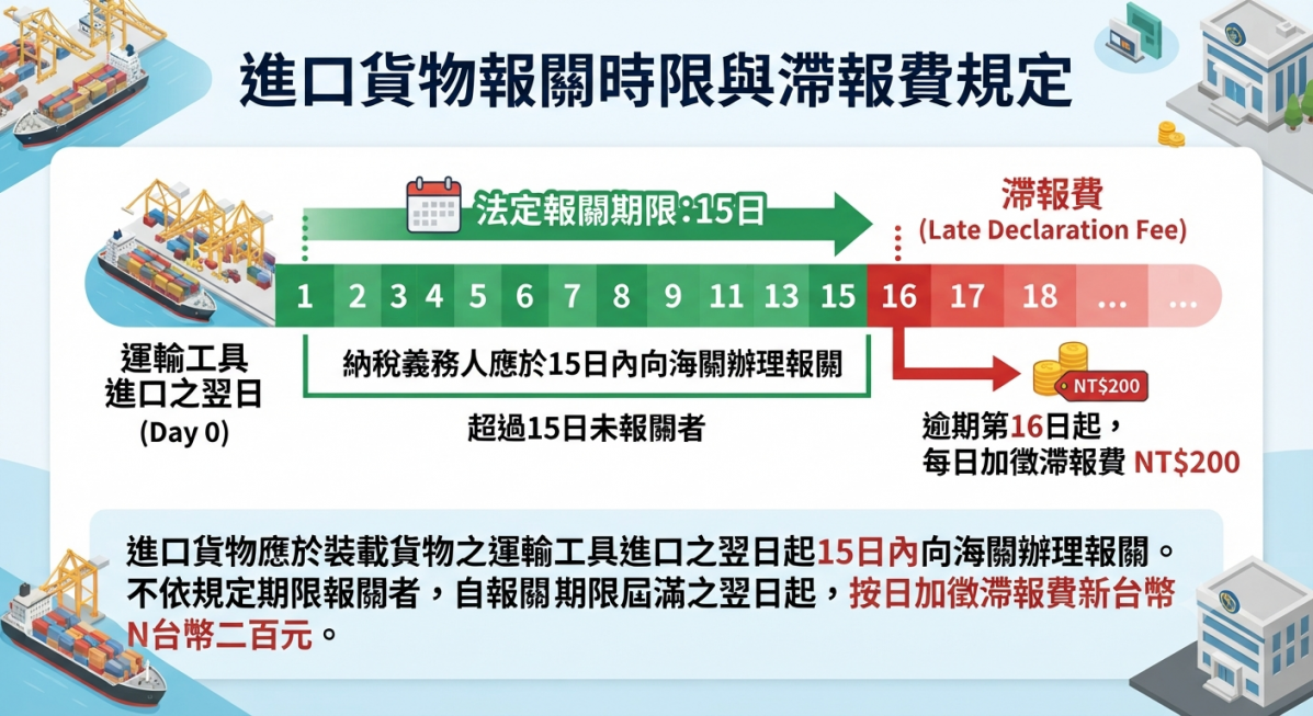 報關期限&滯報費
